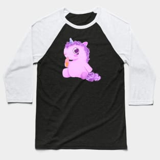 Cute Unicorn Ice cream Baseball T-Shirt